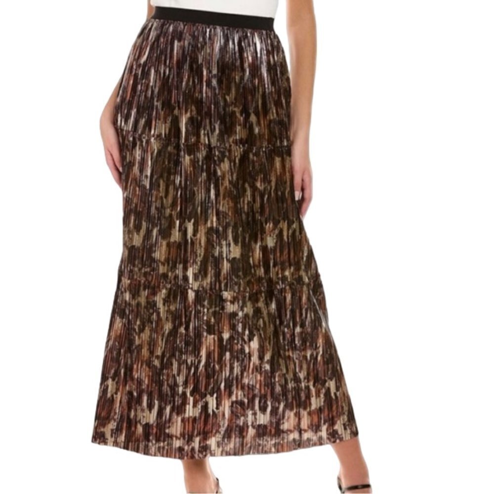 Johnny Was Idina‎ Maxi Skirt Women's Small Metallic Multicolored NWT